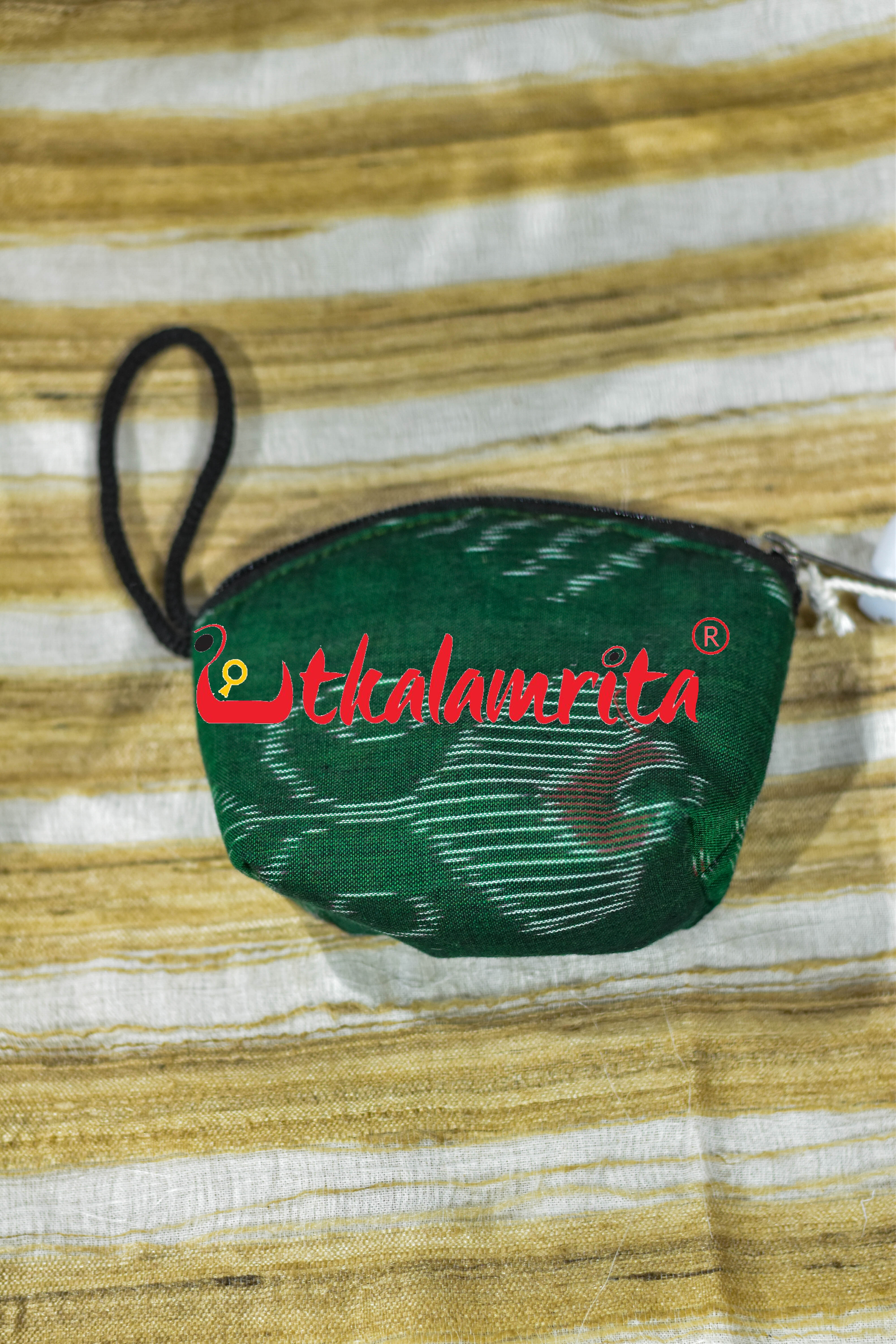 Bright Green Tetris Key Pouch