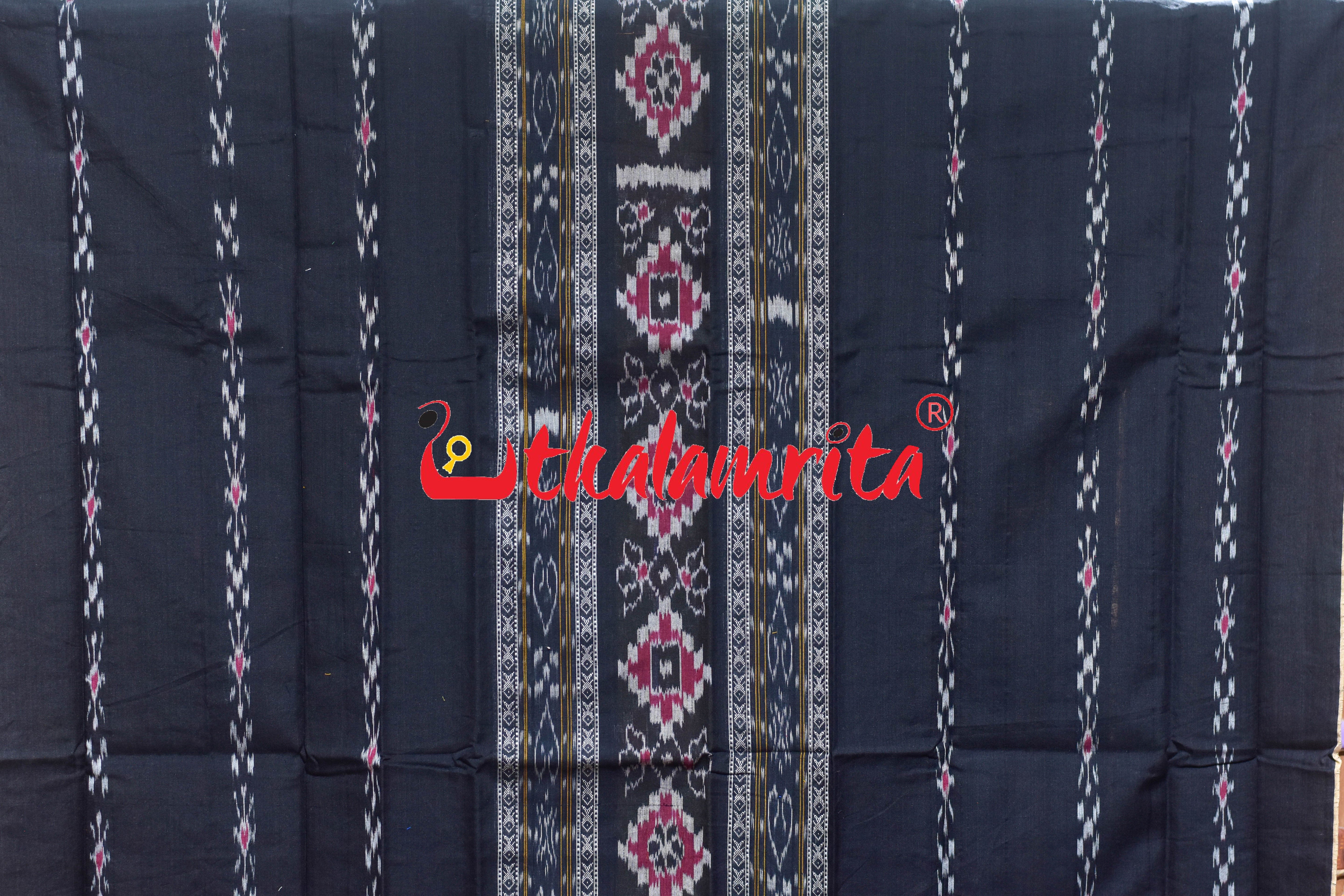 Black Red Middle Design Cotton Dress Set