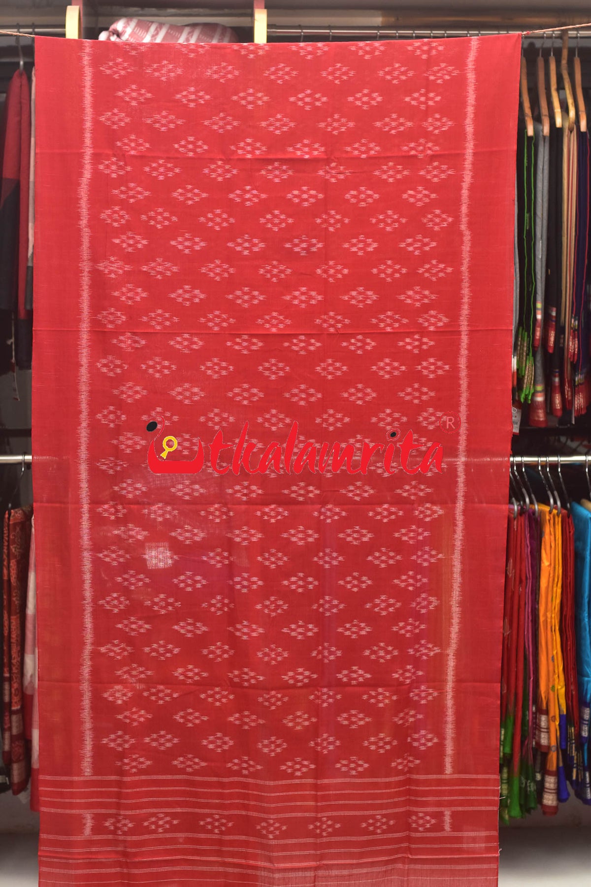 Scarlet Red Pasapali (Dupatta)