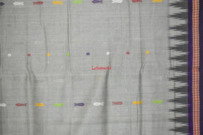 Grey Ganga Jamuna Cotton Bomkai