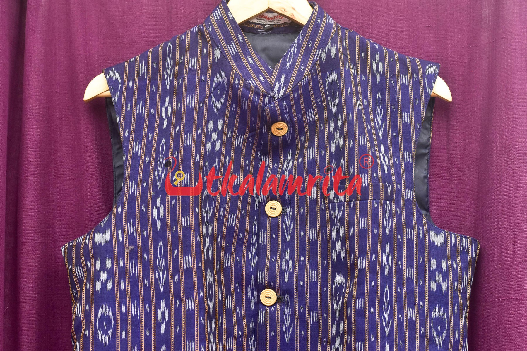 Royal Blue Ikat (Men's Jacket)