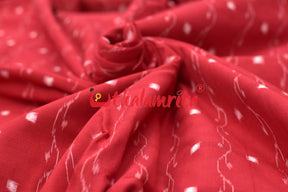 Red Lahari Sambalpuri Tipa (Fabric)