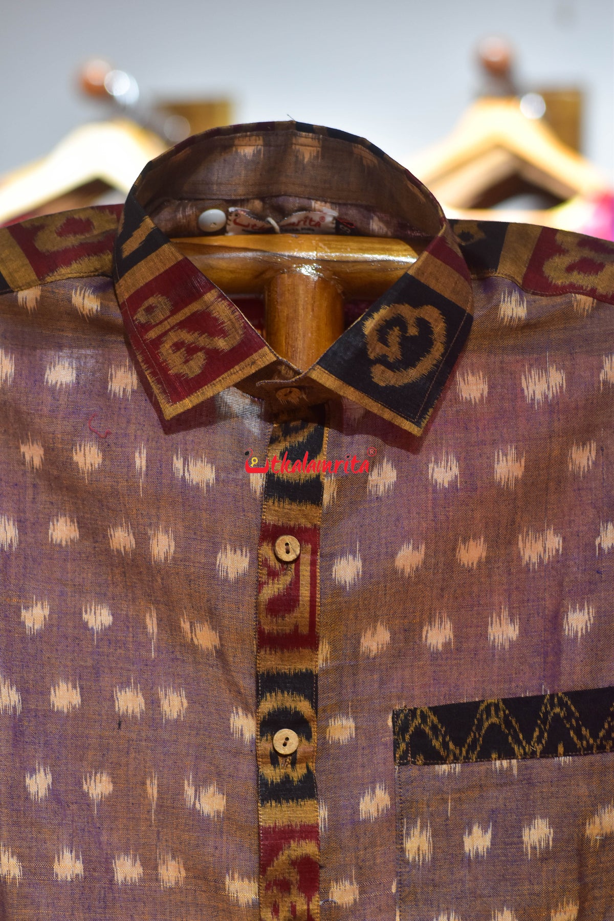 Golden Dots Odia Alphabests (Men's Half Shirt)