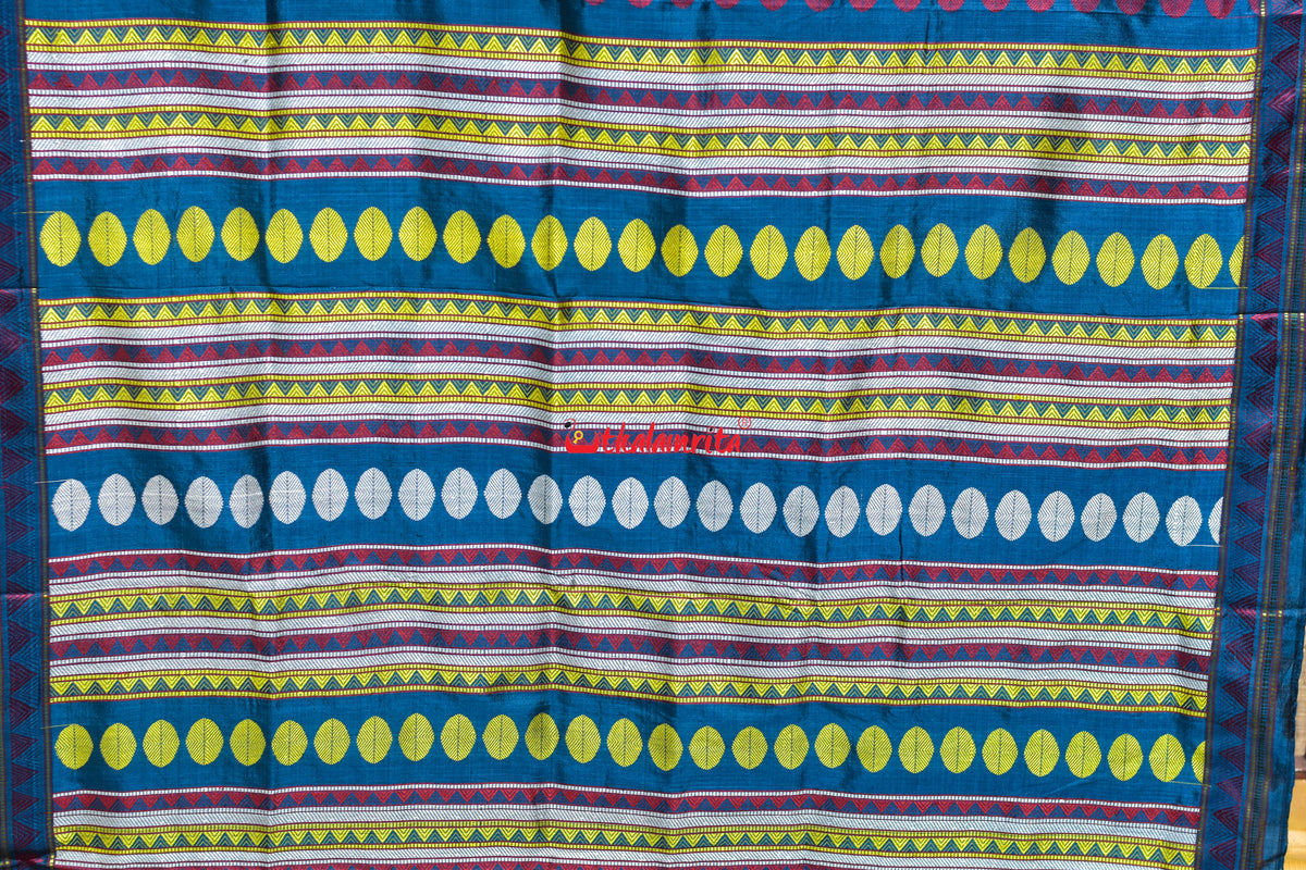 Copper Sulphate Double Aanchal Dongria Silk Saree