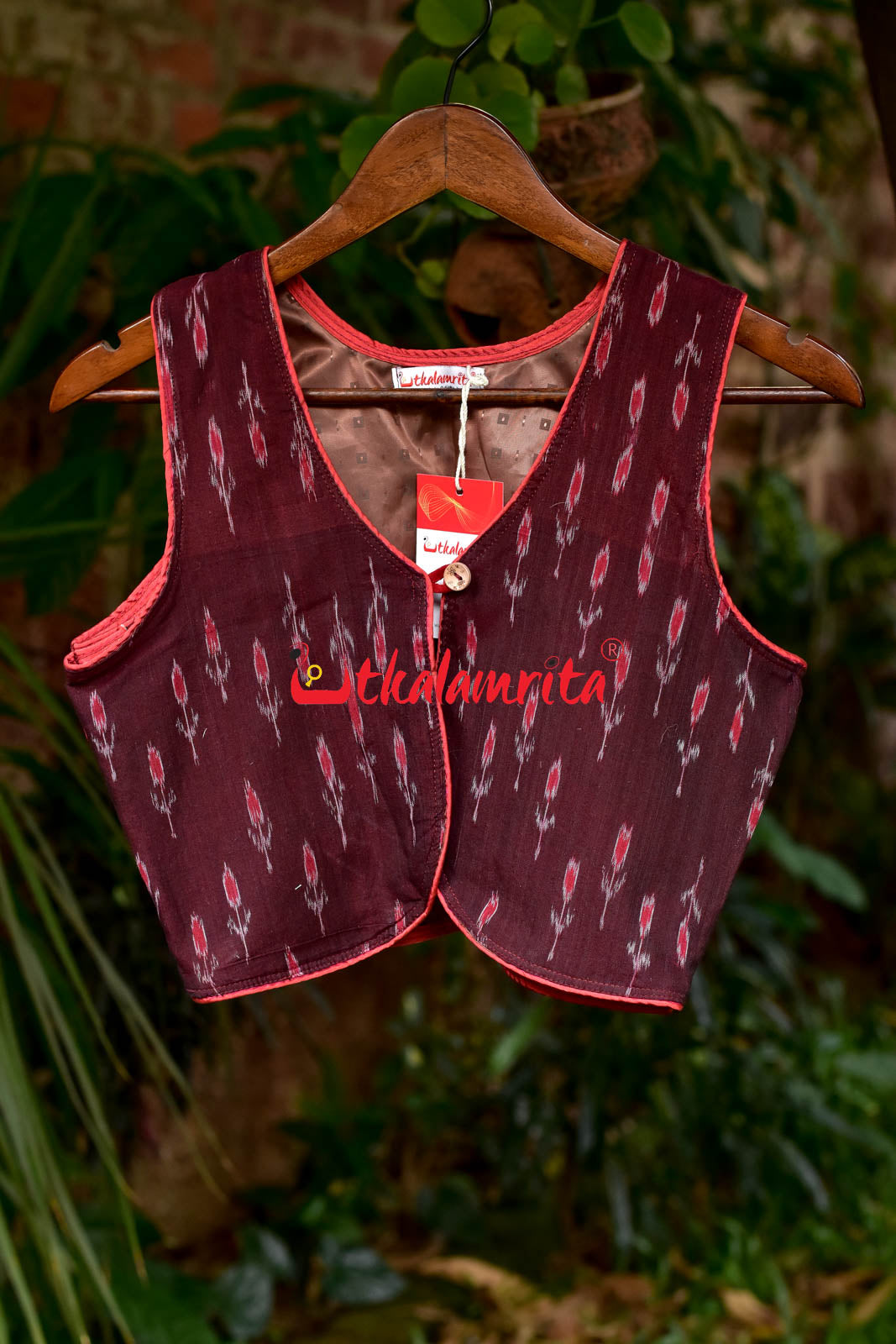 Maroon Labanga Bandha(Ladies Shrug)