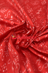 Red Tribals Sambalpuri Bandha Silk (Fabric)