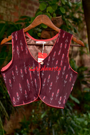 Maroon Labanga Bandha(Ladies Shrug)