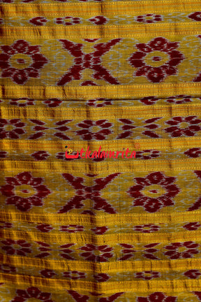 Blue Sakhi Mayurachandrika Khandua Silk Saree