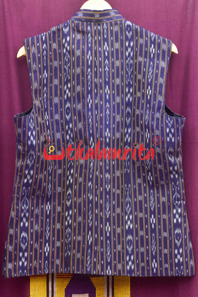 Royal Blue Ikat (Men's Jacket)