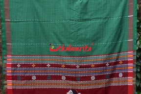 Green Dhalapathar Nartaki Cotton Saree