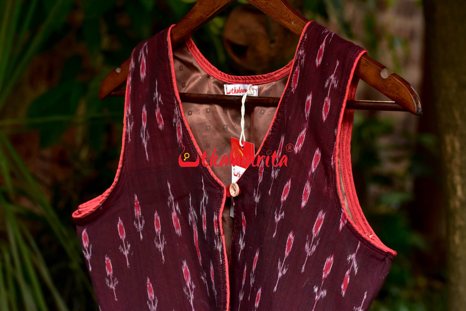 Maroon Labanga Bandha(Ladies Shrug)