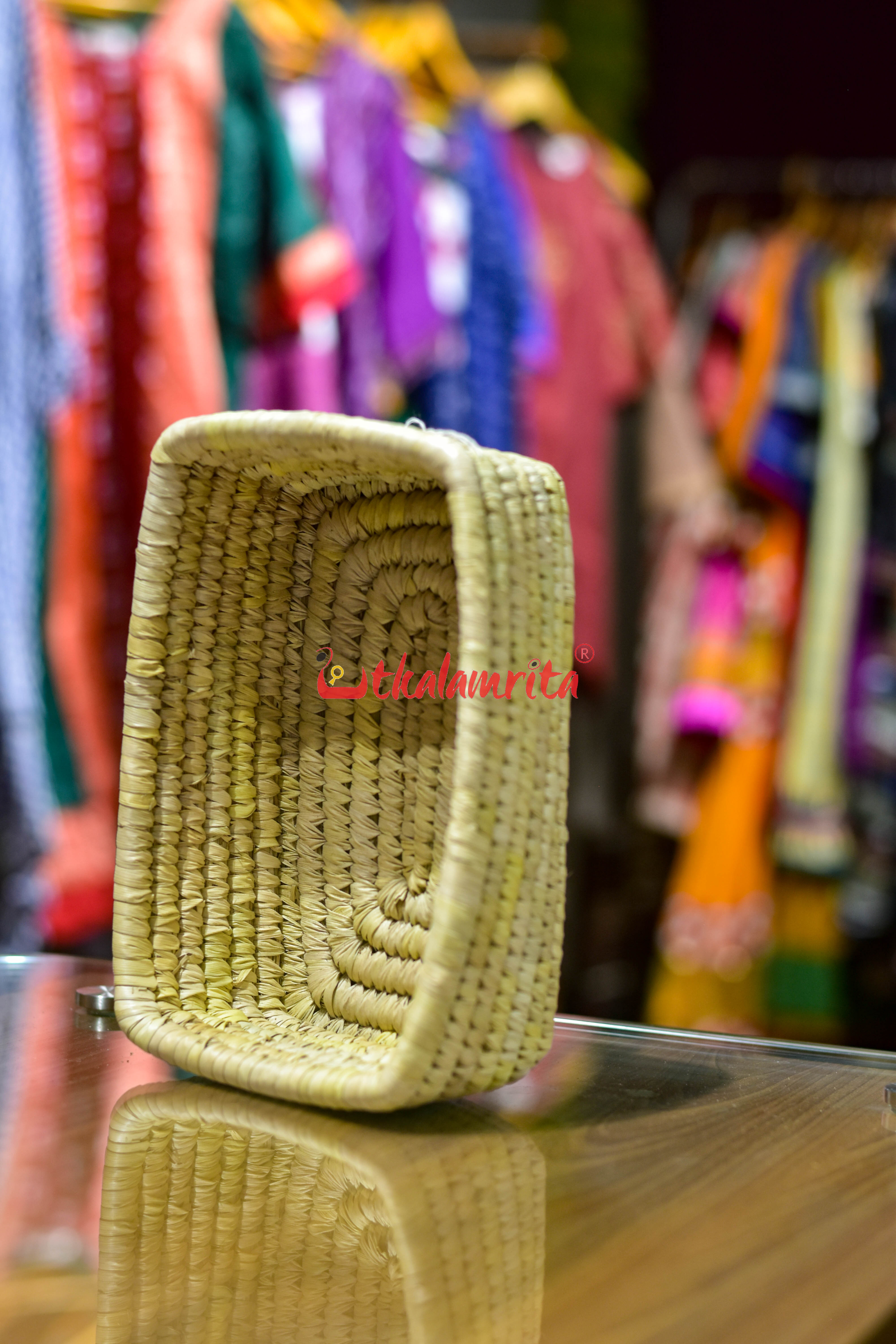 Sabai Grass Recta Natural Basket