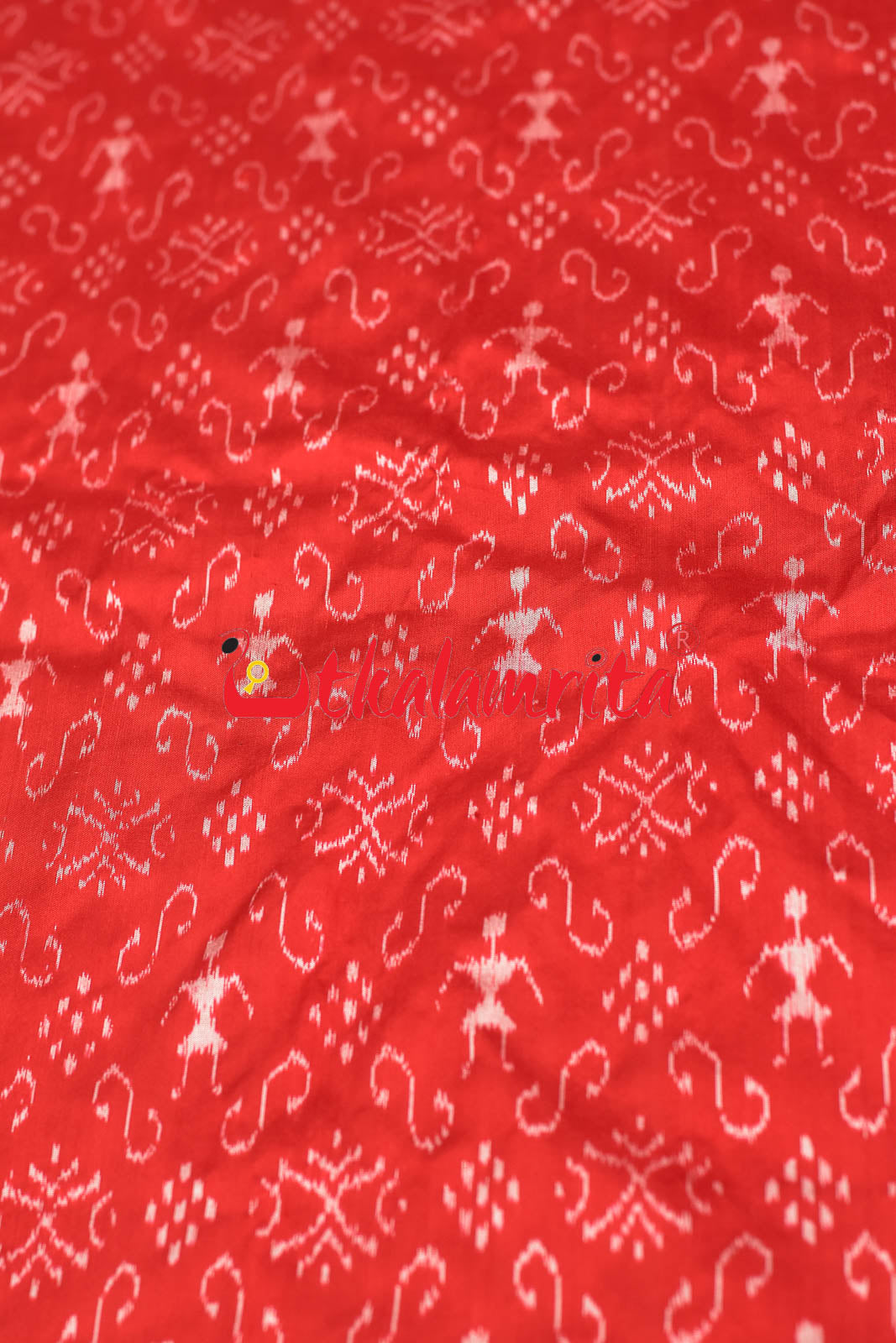 Red Tribals Sambalpuri Bandha Silk (Fabric)