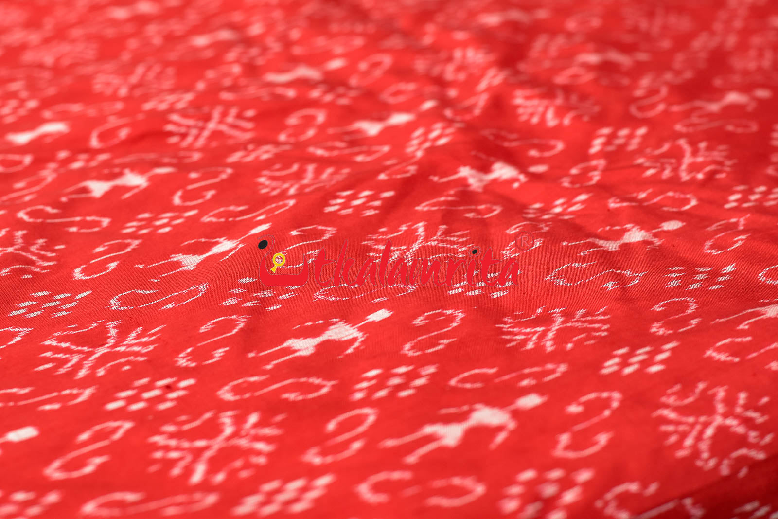 Red Tribals Sambalpuri Bandha Silk (Fabric)