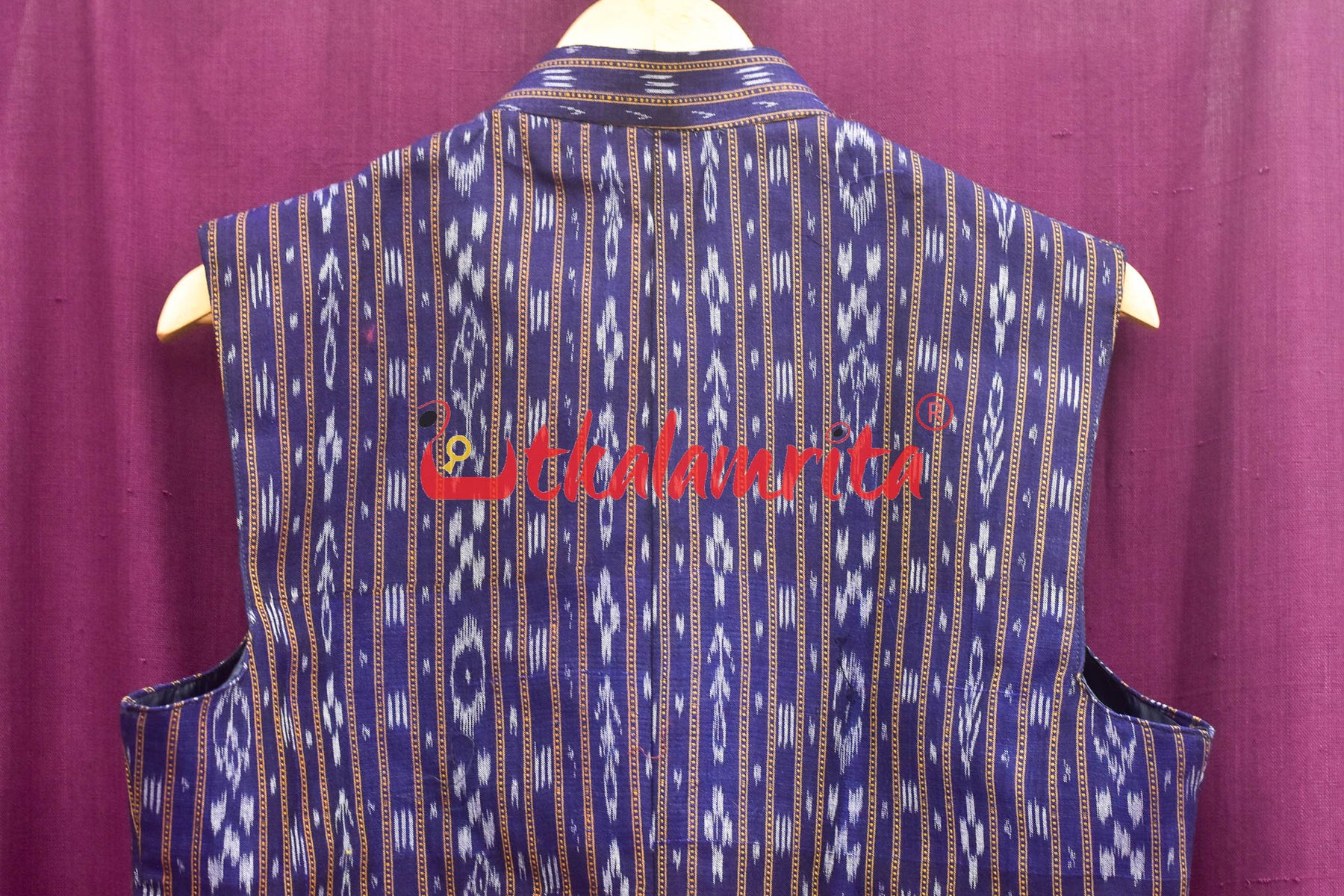 Royal Blue Ikat (Men's Jacket)