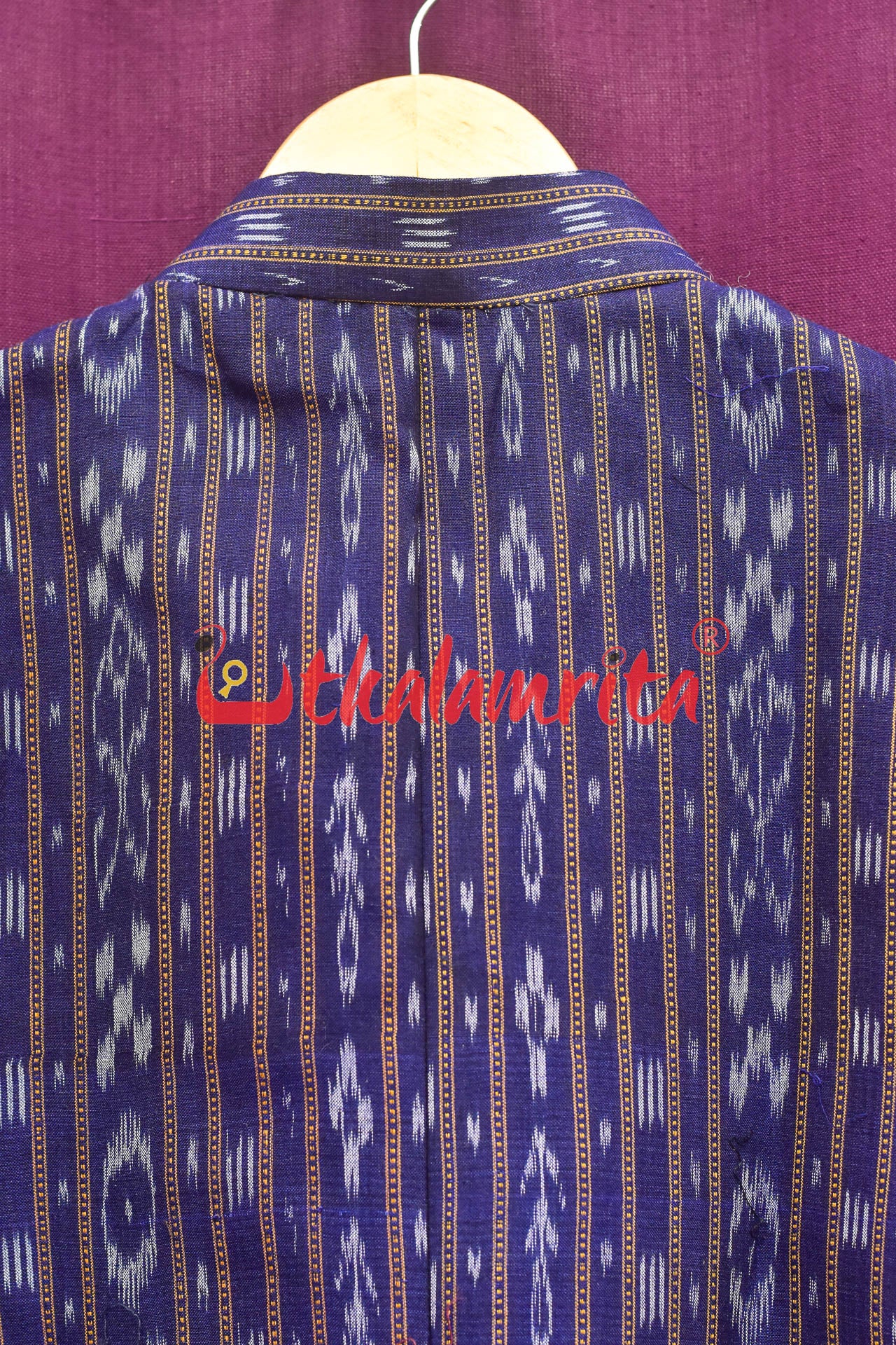 Royal Blue Ikat (Men's Jacket)