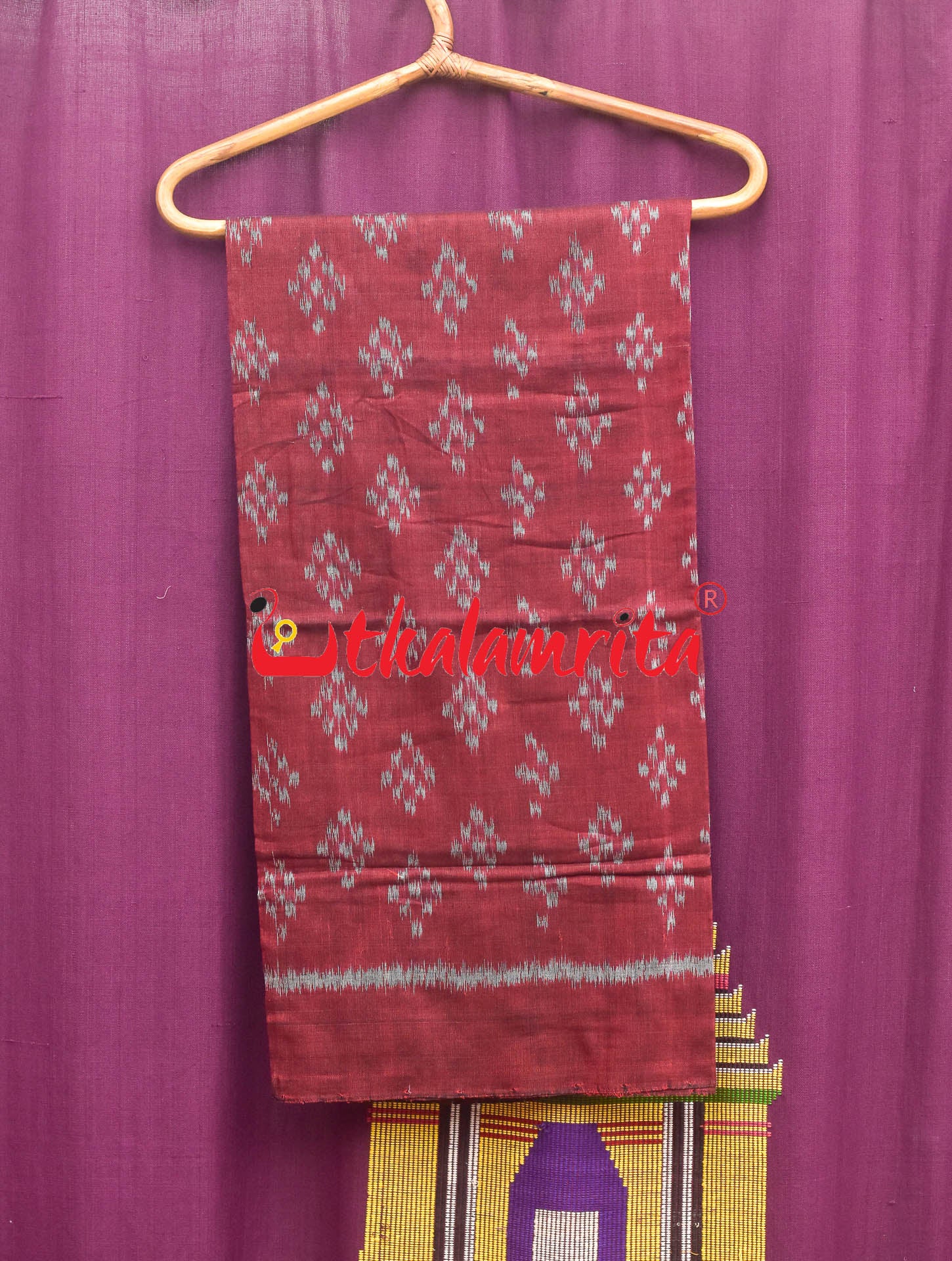 Dark Maroon Pasapali (Dupatta)