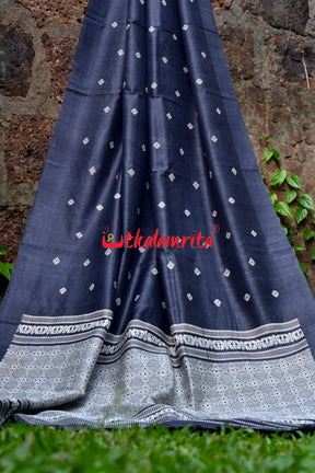 Black Bhunaksha Gopalpur Tussar Saree