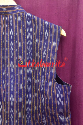 Royal Blue Ikat (Men's Jacket)