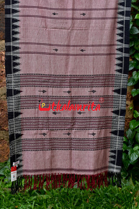 Pink Black Fishes (Kotpad Dupatta)