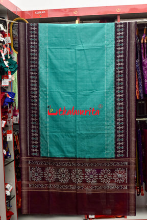 Tribal Dhadi Bandha Sea Green Coffee (Dupatta)