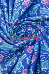 Teal Chadhei Sambalpuri Cotton (Fabric)