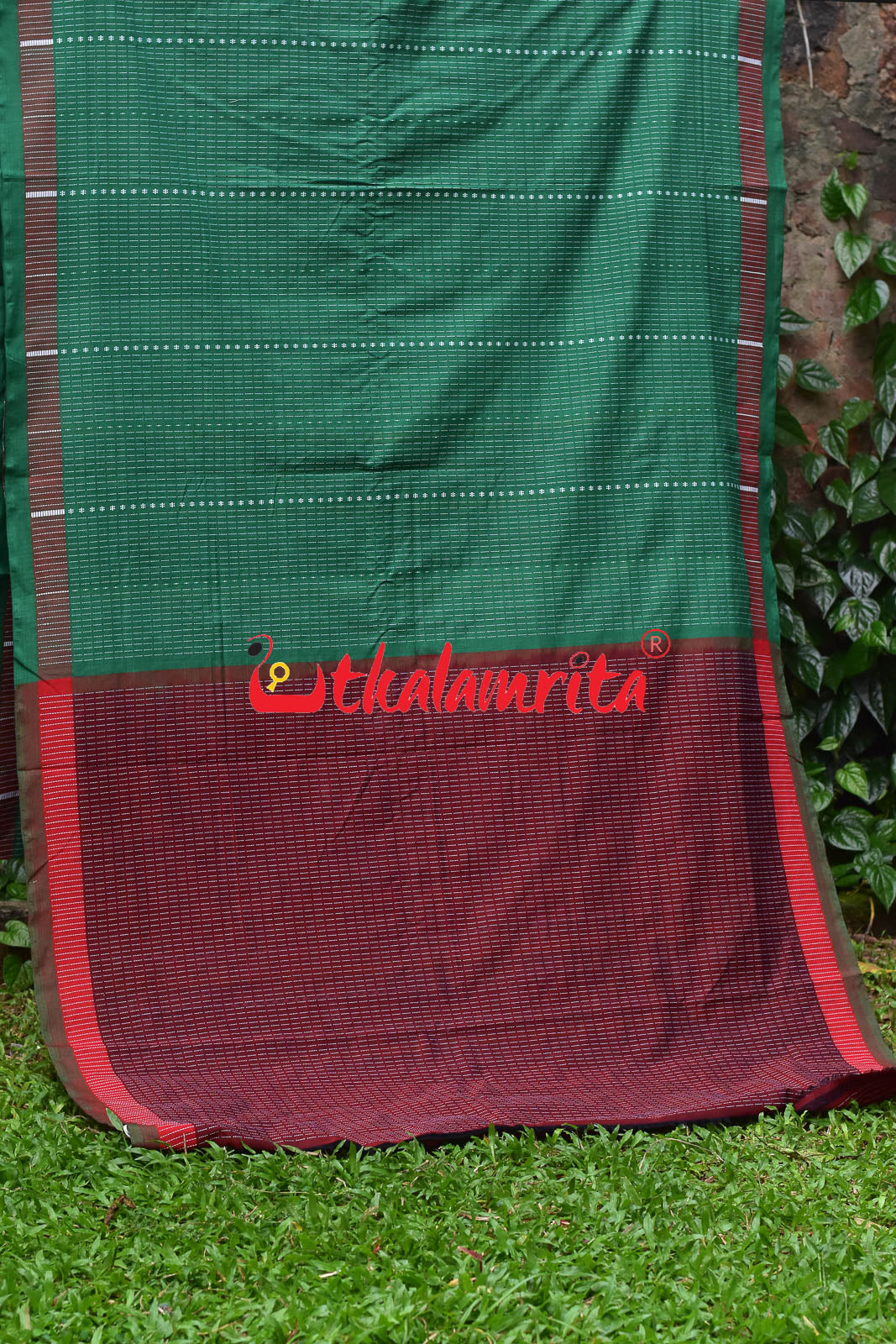 Green Dhalapathar Nartaki Cotton Saree