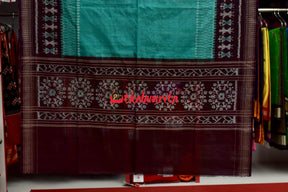 Tribal Dhadi Bandha Sea Green Coffee (Dupatta)