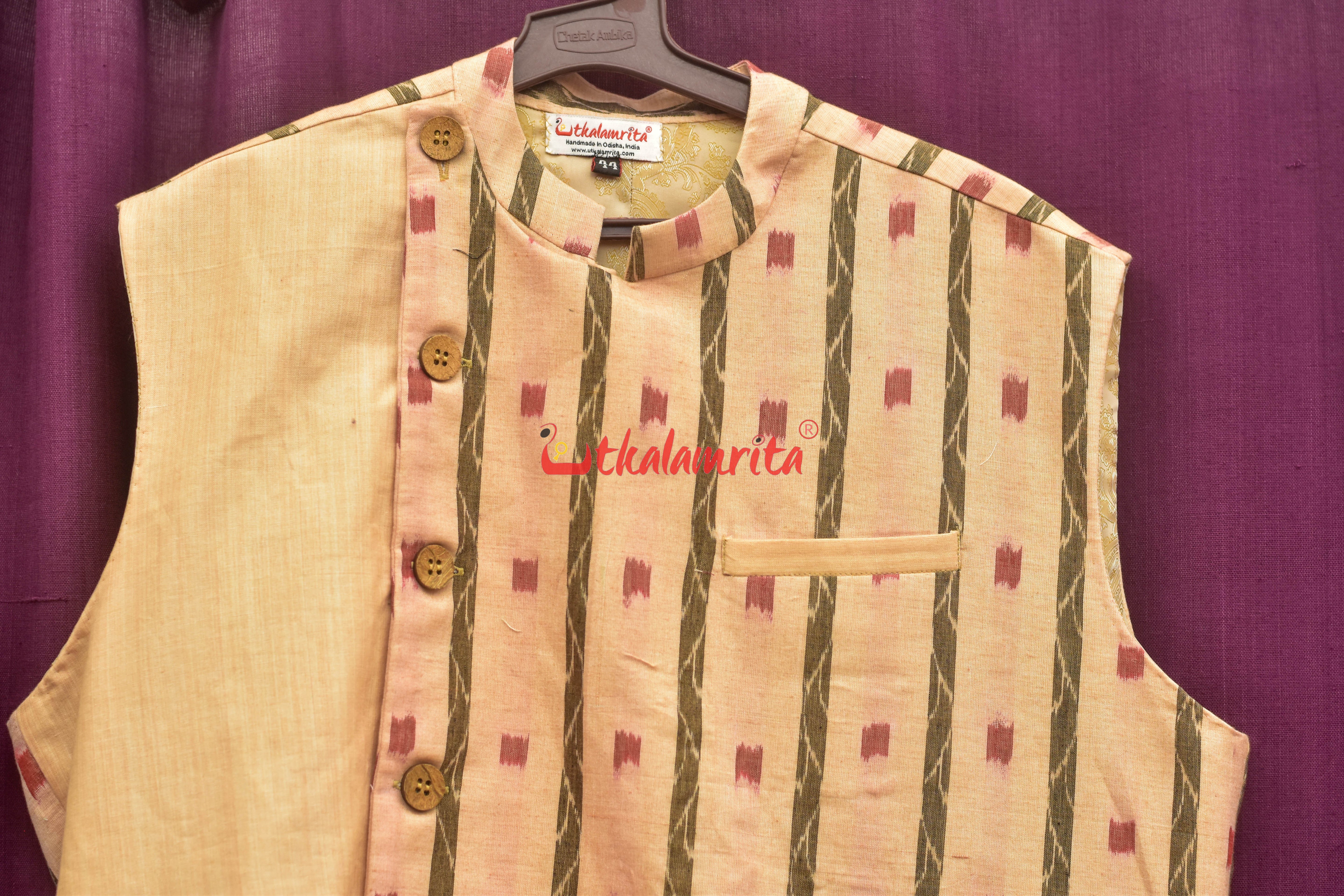 Matha Red Dots Lata Asymmetric (Men's Jacket)