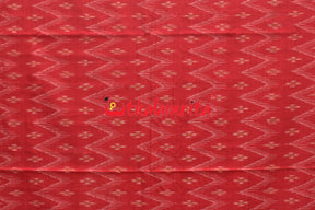 Rose Red Body Bandha Khandua Cotton Saree