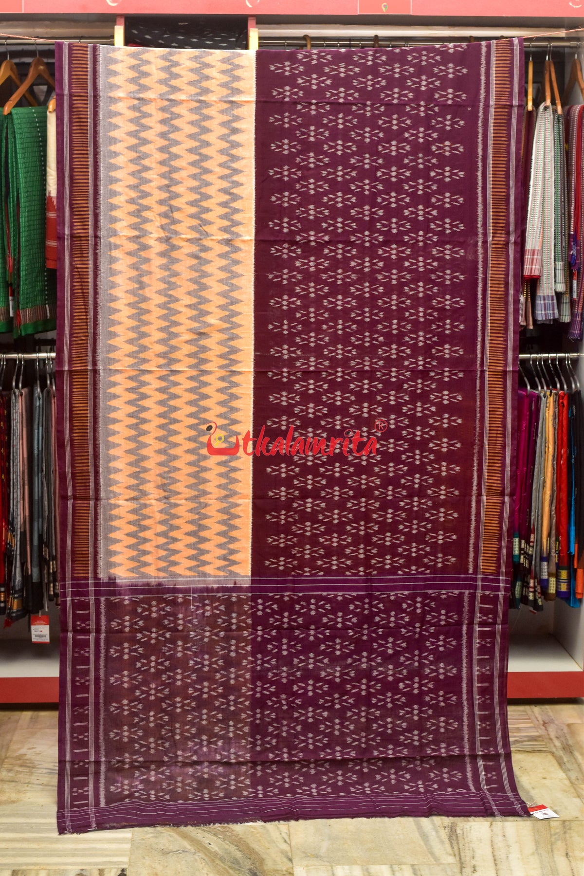 Taranga with Jamun Jhoti Khandua Cotton Saree