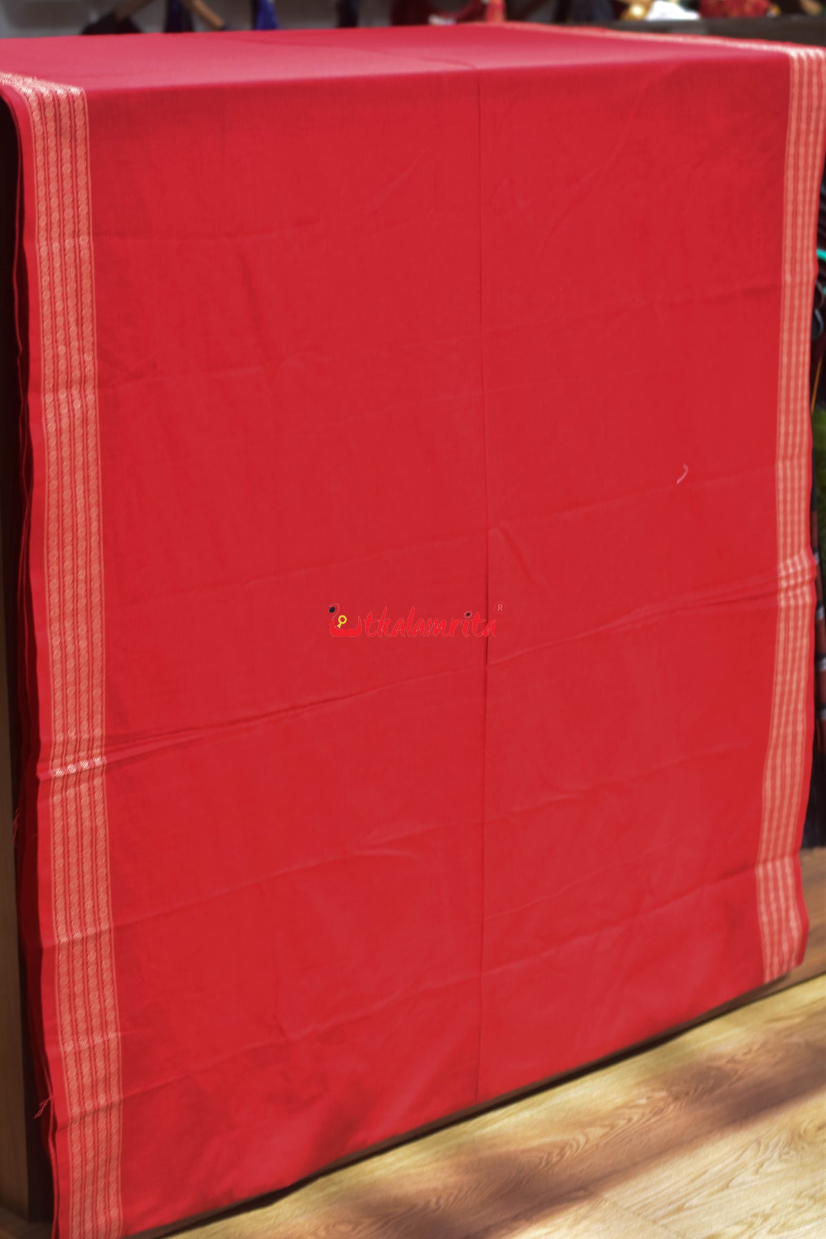 Red Golden Border Blouse (Fabric)