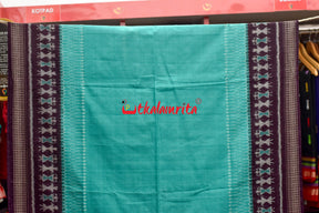 Tribal Dhadi Bandha Sea Green Coffee (Dupatta)