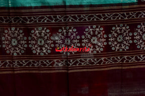 Tribal Dhadi Bandha Sea Green Coffee (Dupatta)