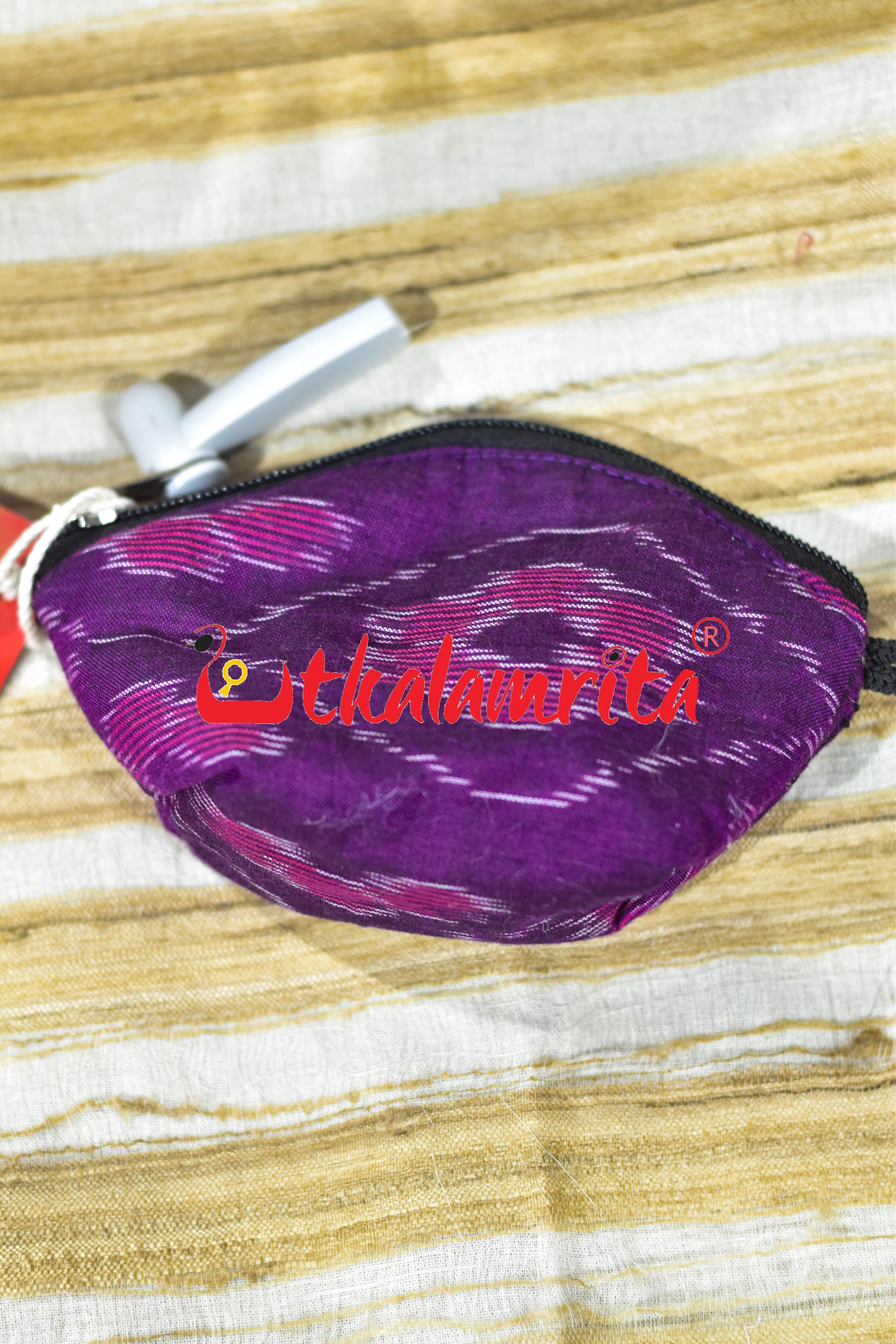 Purple Tetris Key Pouch