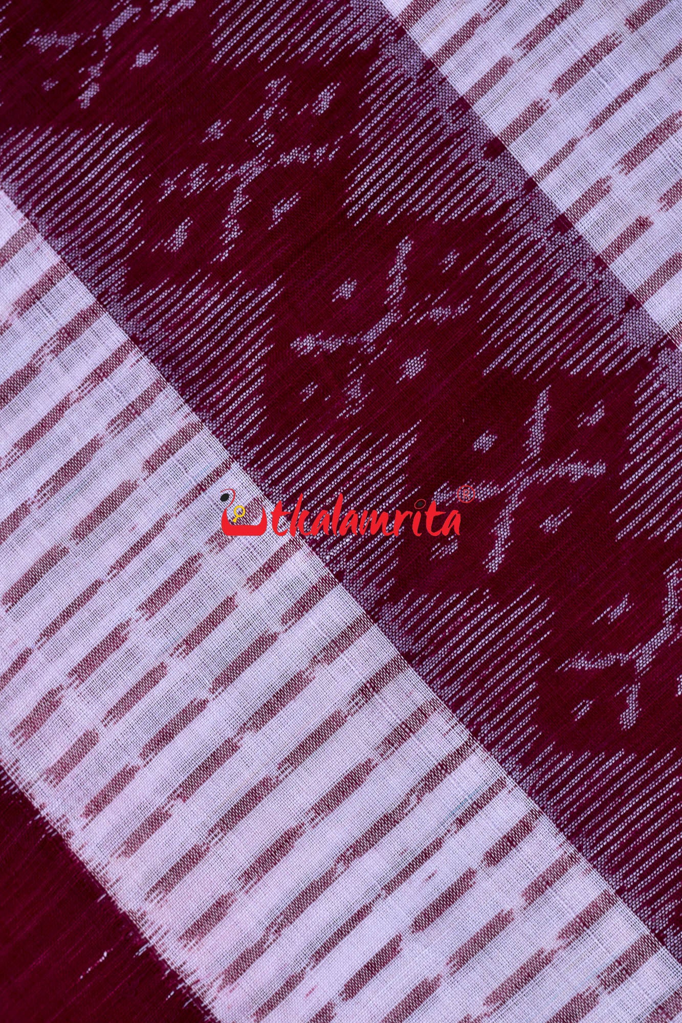 White Maroon Bandha (Fabric)