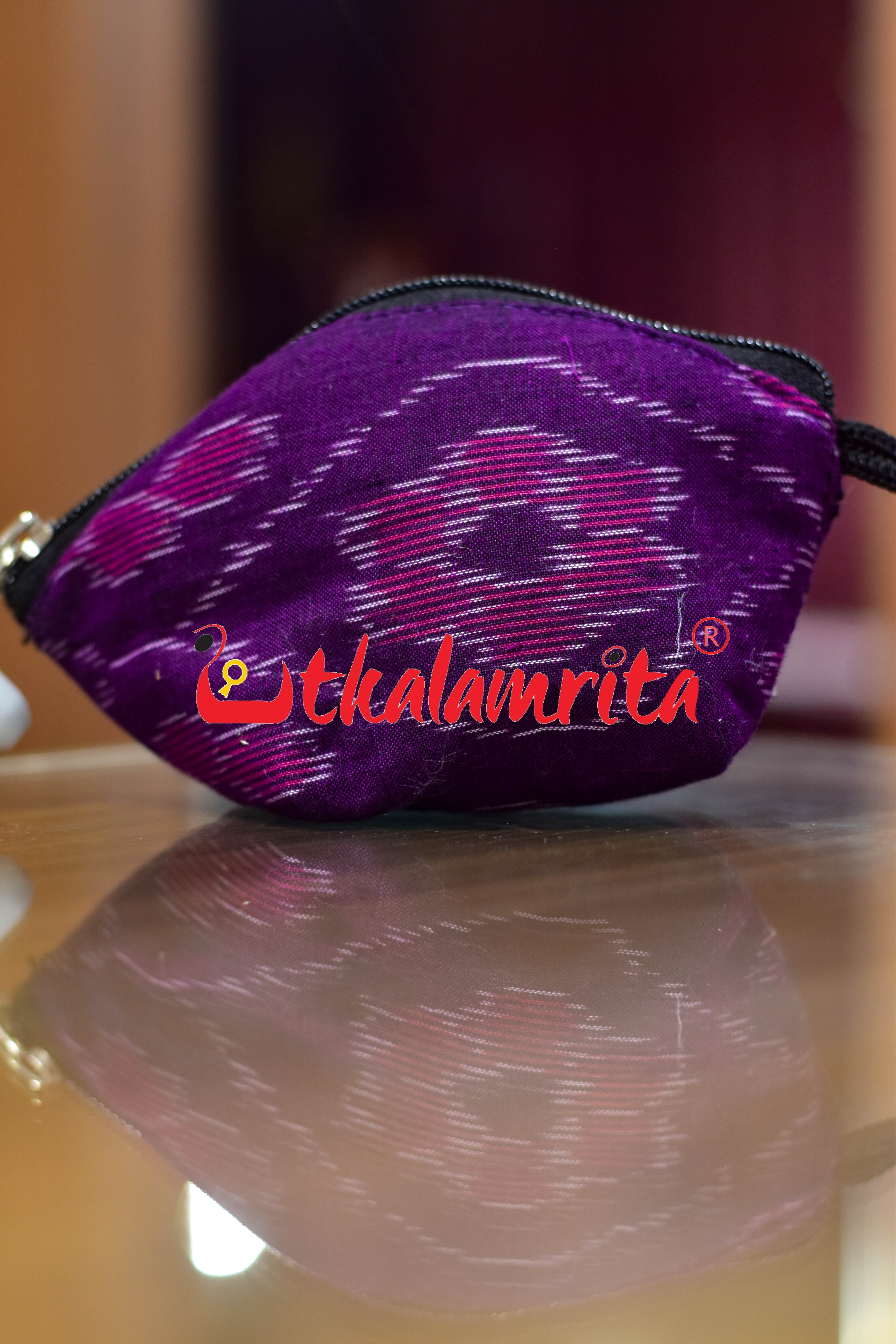 Purple Tetris Key Pouch
