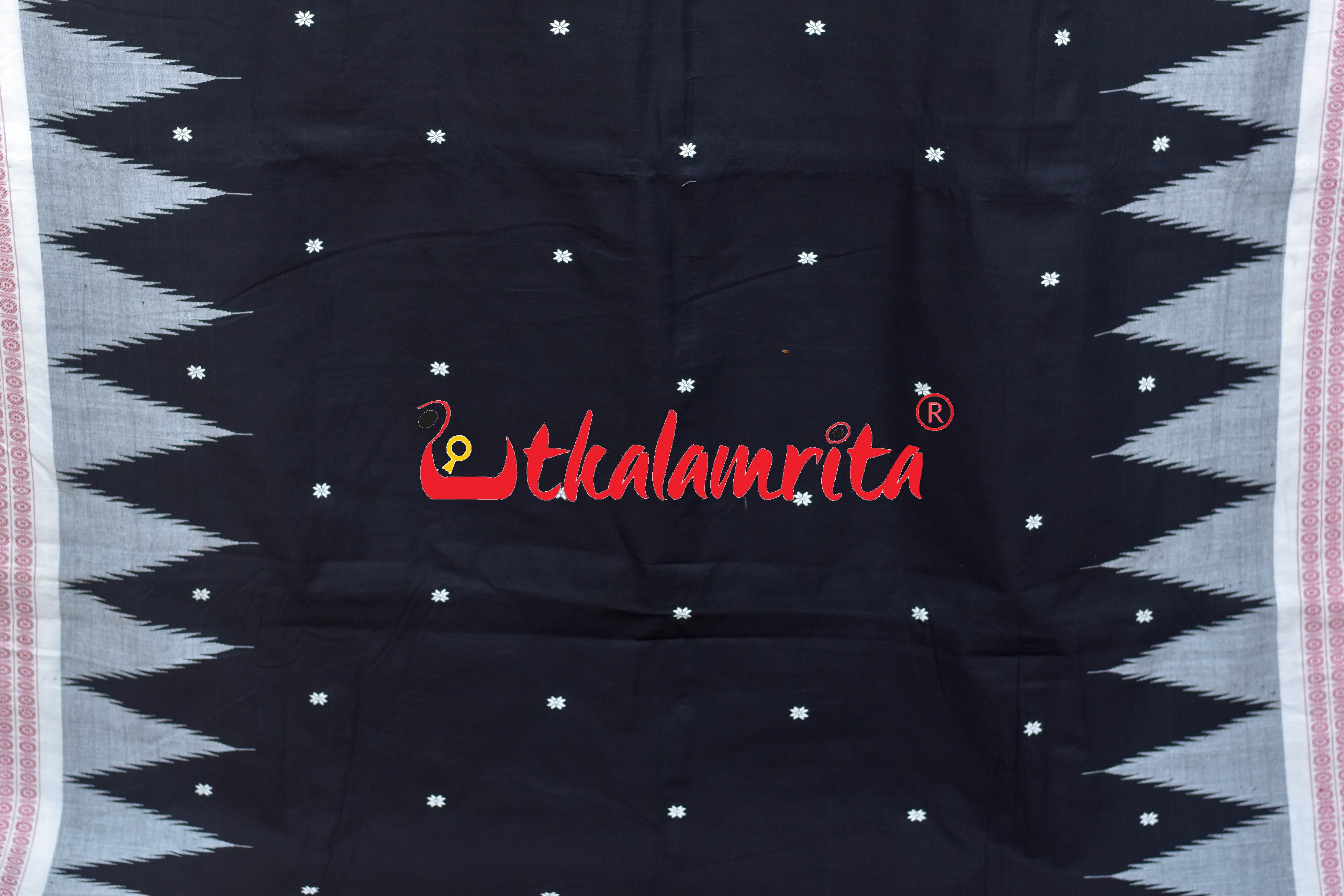 Black Green Original Ganjam Bomkai Lehenga Saree