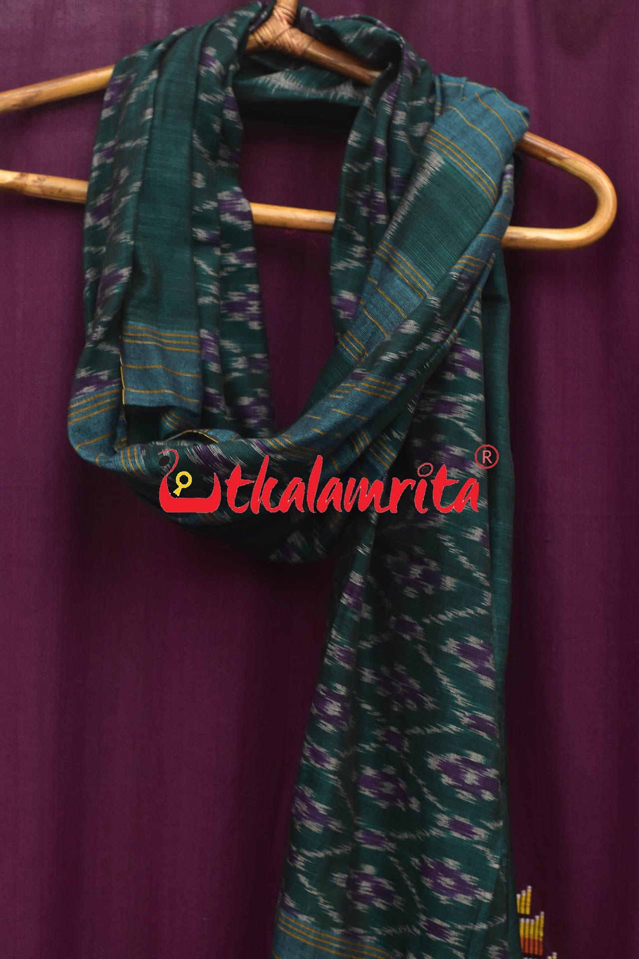 Dark Green Pasapali (Dupatta)