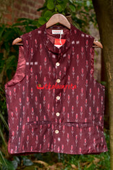 Maroon Labanga Bandha (Ladies Jacket)