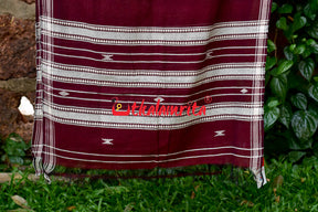 Maroon Damru (Kotpad Dupatta)