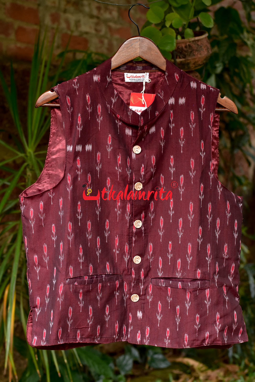 Maroon Labanga Bandha (Ladies Jacket)