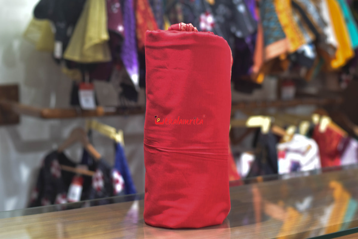 Red Golden Border Blouse (Fabric)