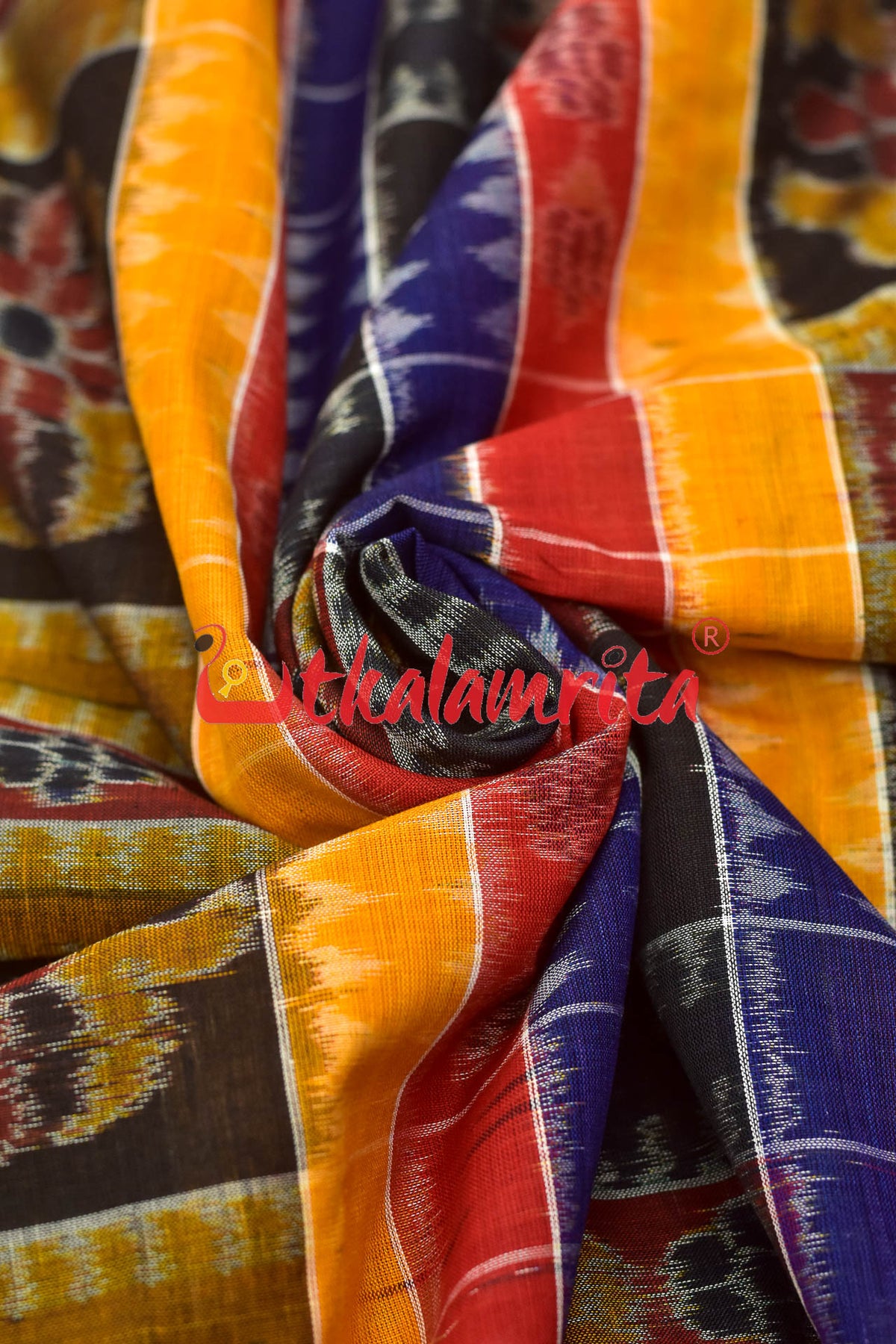 Utkala Lakhmi Blue Sambalpuri (fabric)