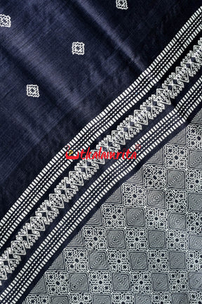 Black Bhunaksha Gopalpur Tussar Saree