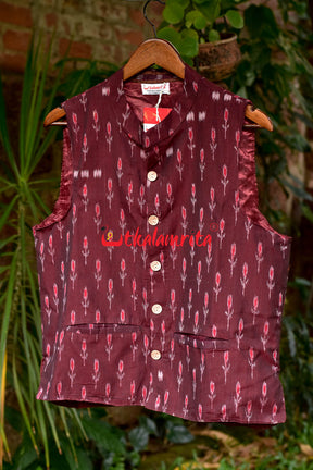 Maroon Labanga Bandha (Ladies Jacket)