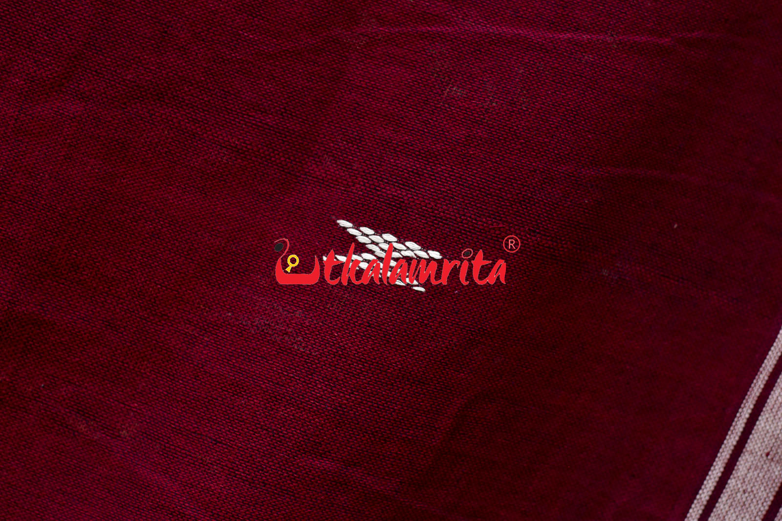 Maroon Damru (Kotpad Dupatta)