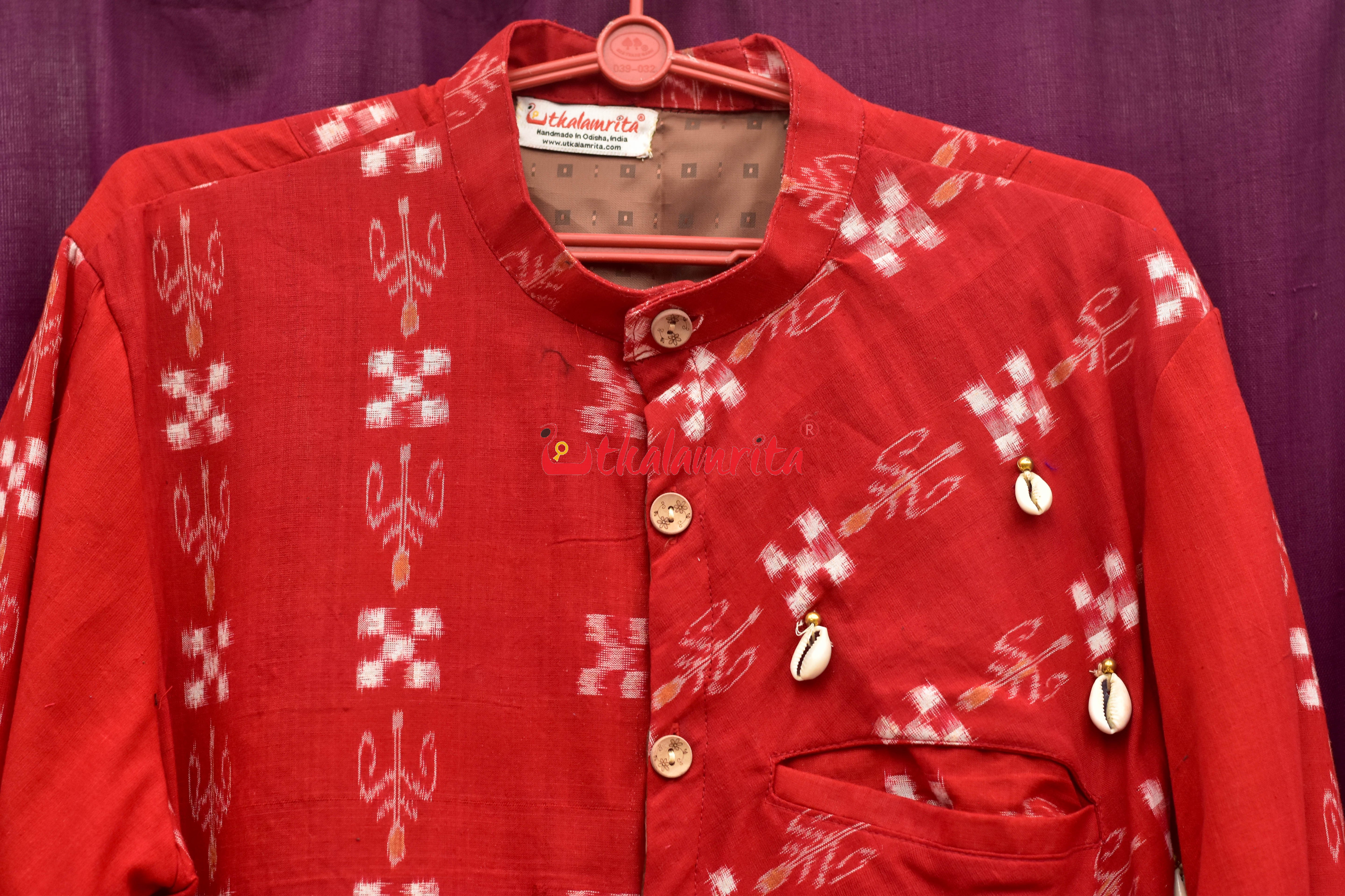 Pasapali & Flower (Men's Half Sherwani)