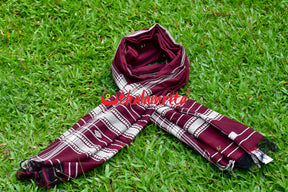 Maroon Damru (Kotpad Dupatta)