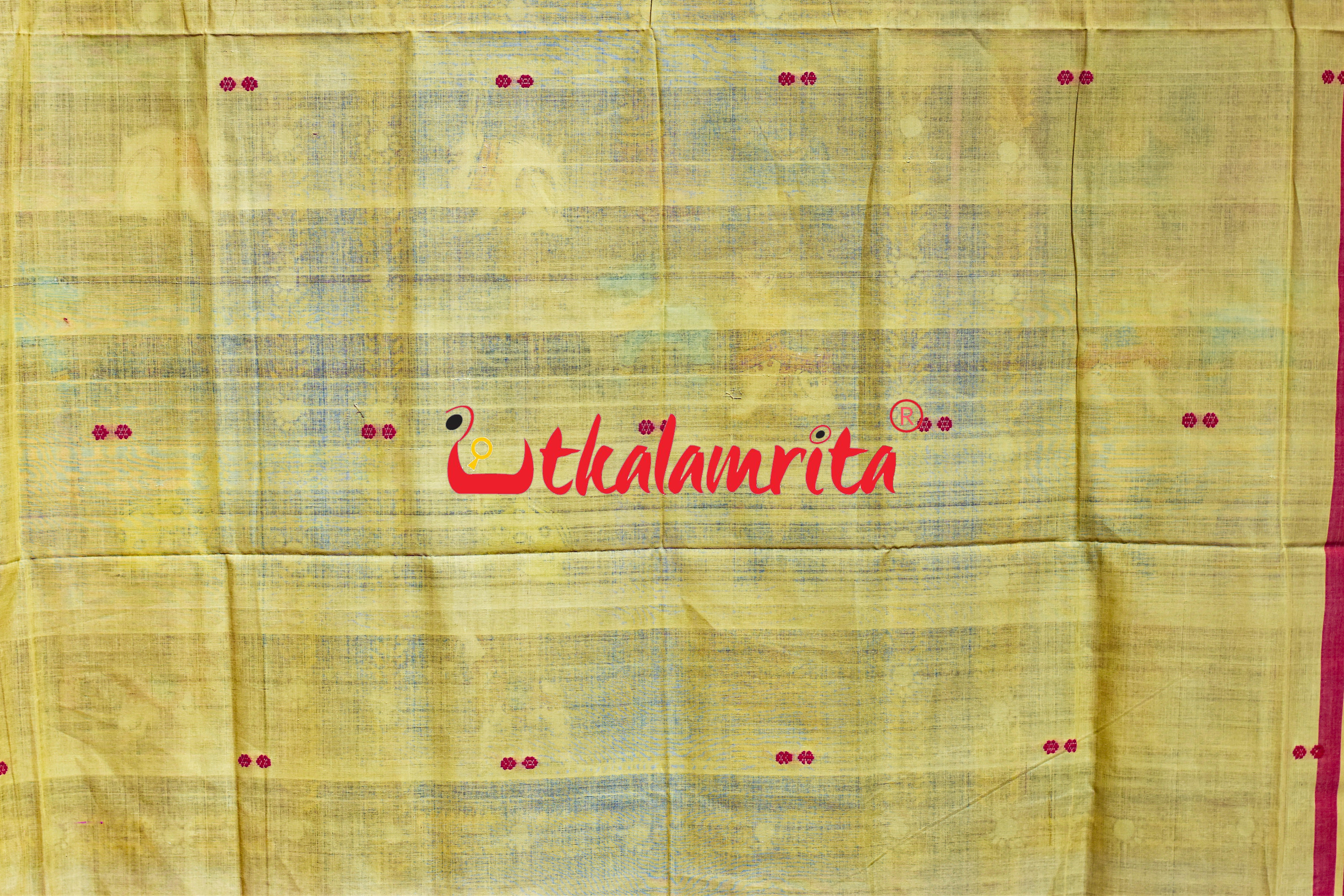 Tussarite Rust Pittala Single Cotton (Dupatta)